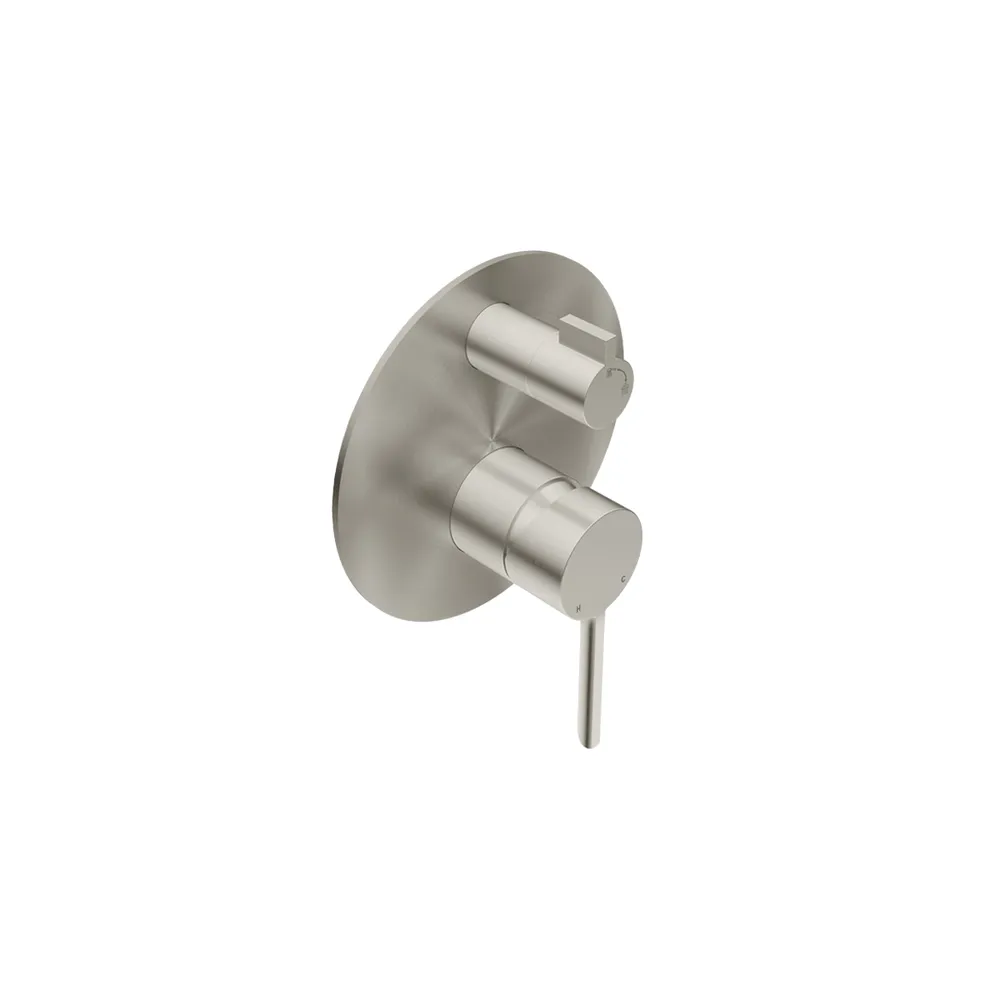 LIQUIDRed STILO Shower Mixer with Divert Trim Set - Brushed Stainless Steel