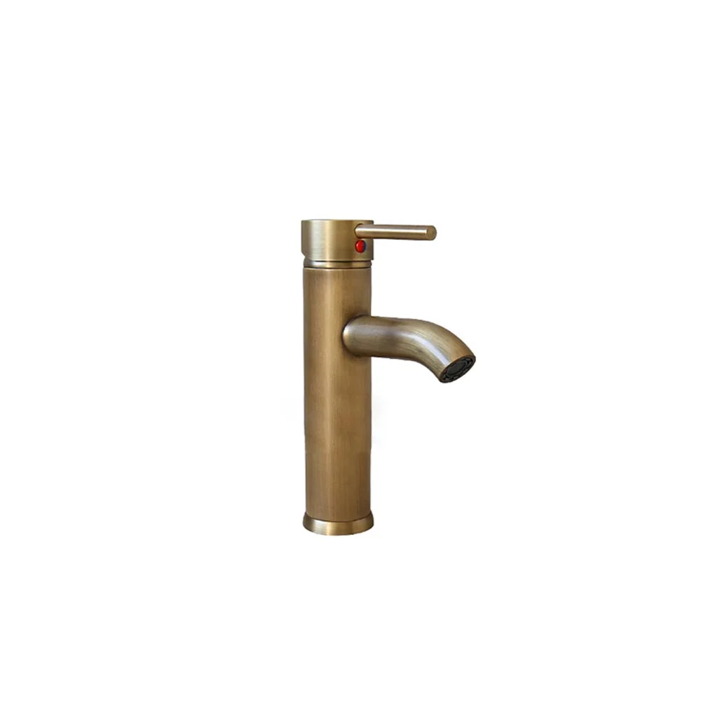 Trendy Taps Cuivre Short Mixer with Lever Handle - Brass