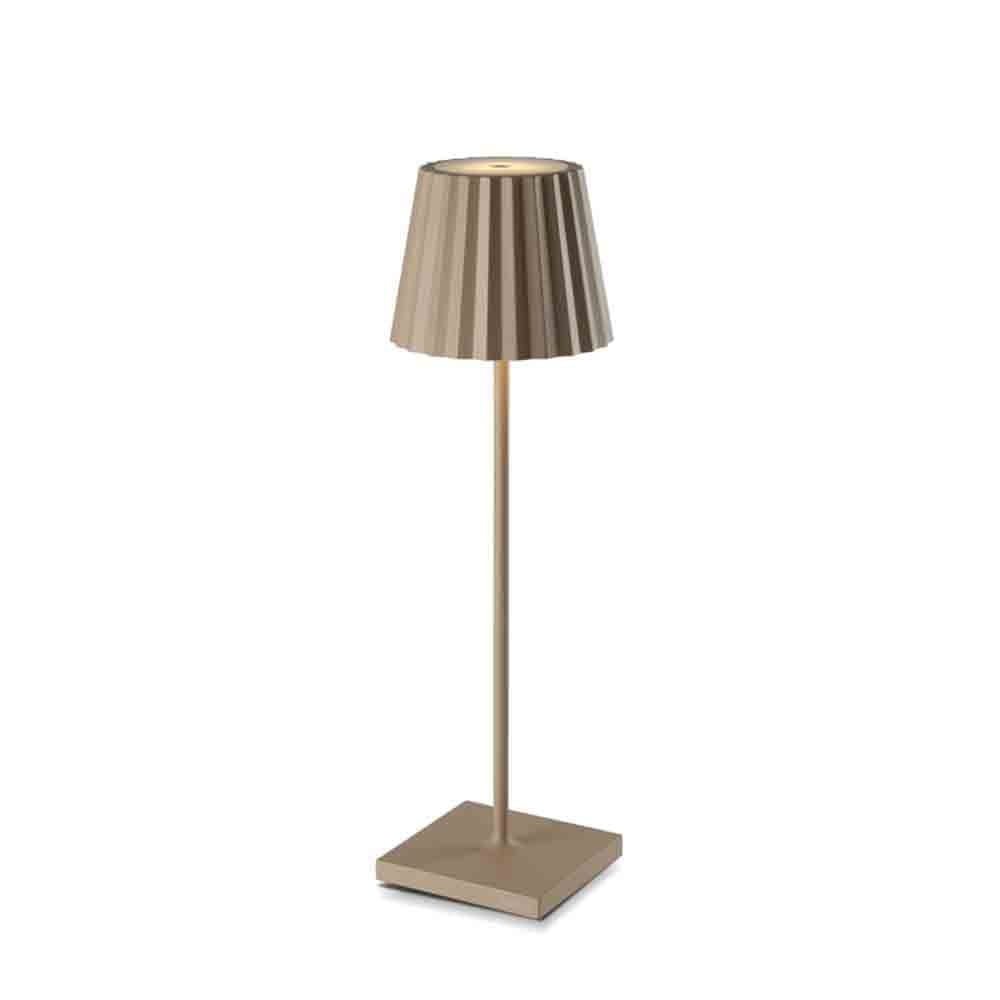 Spazio Plissè Rechargeable LED Table Lamp 2.2W 188lm CCT