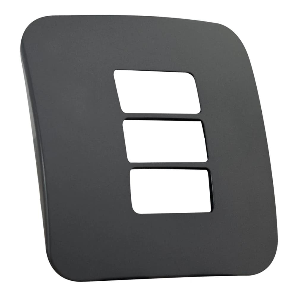 VETi 1 3 Horizontal Module Cover Plate 4x4 - Black Trim