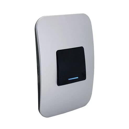 VETi 1 1 Lever 1-Way Wide Light Switch with Locator 4x2 - Black Module