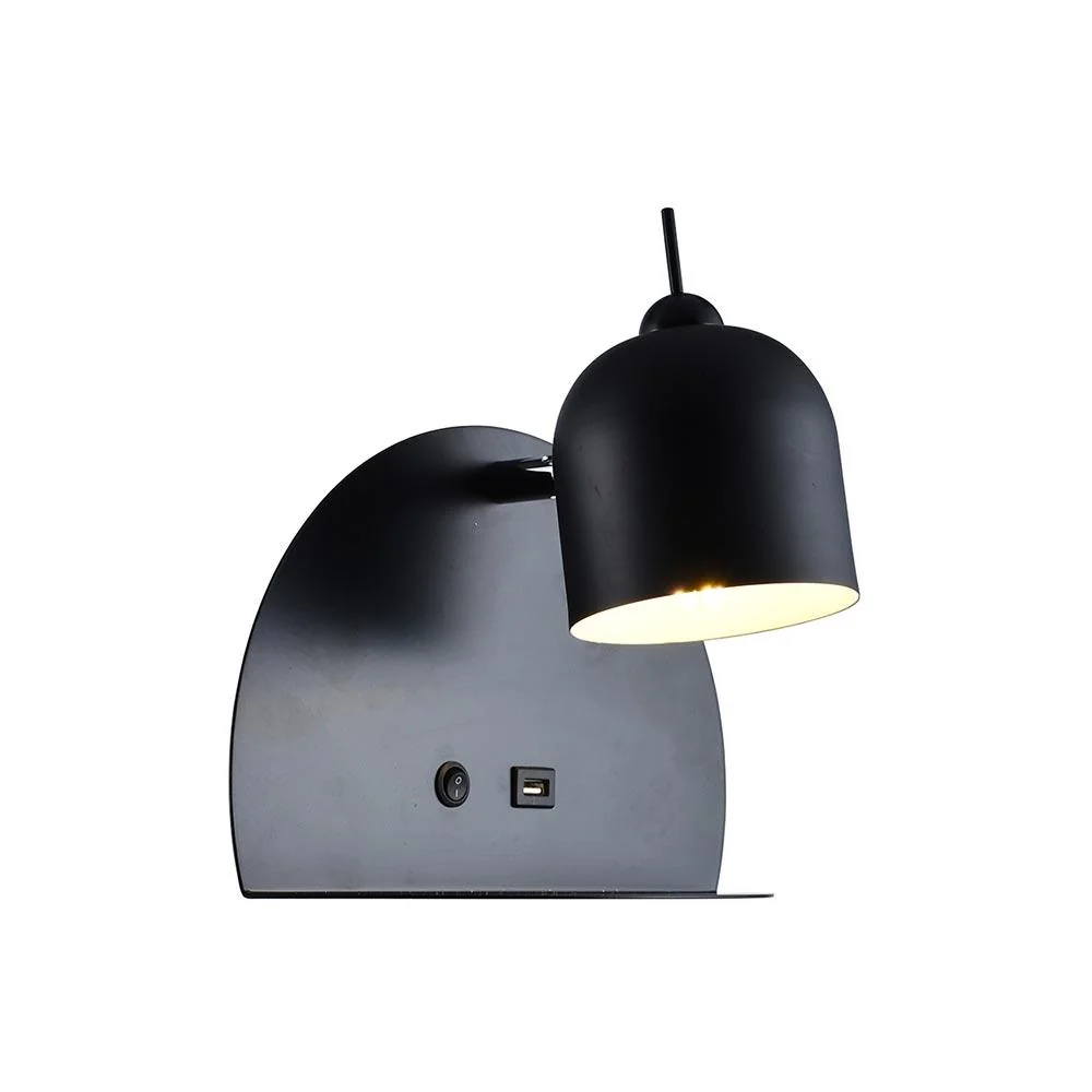 Eurolux Metal Wall Light with USB 260mm