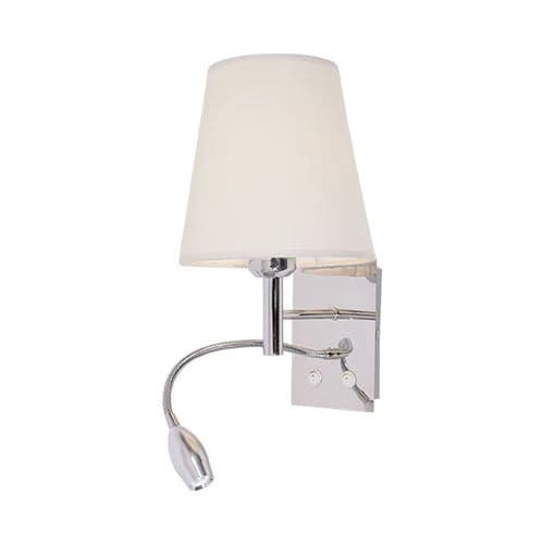 Bright Star LED Chrome Wall Lighting Cream
