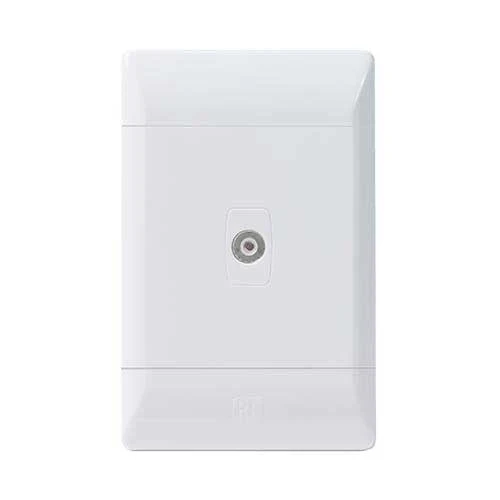CBi PVC TV Socket 4x2 - White