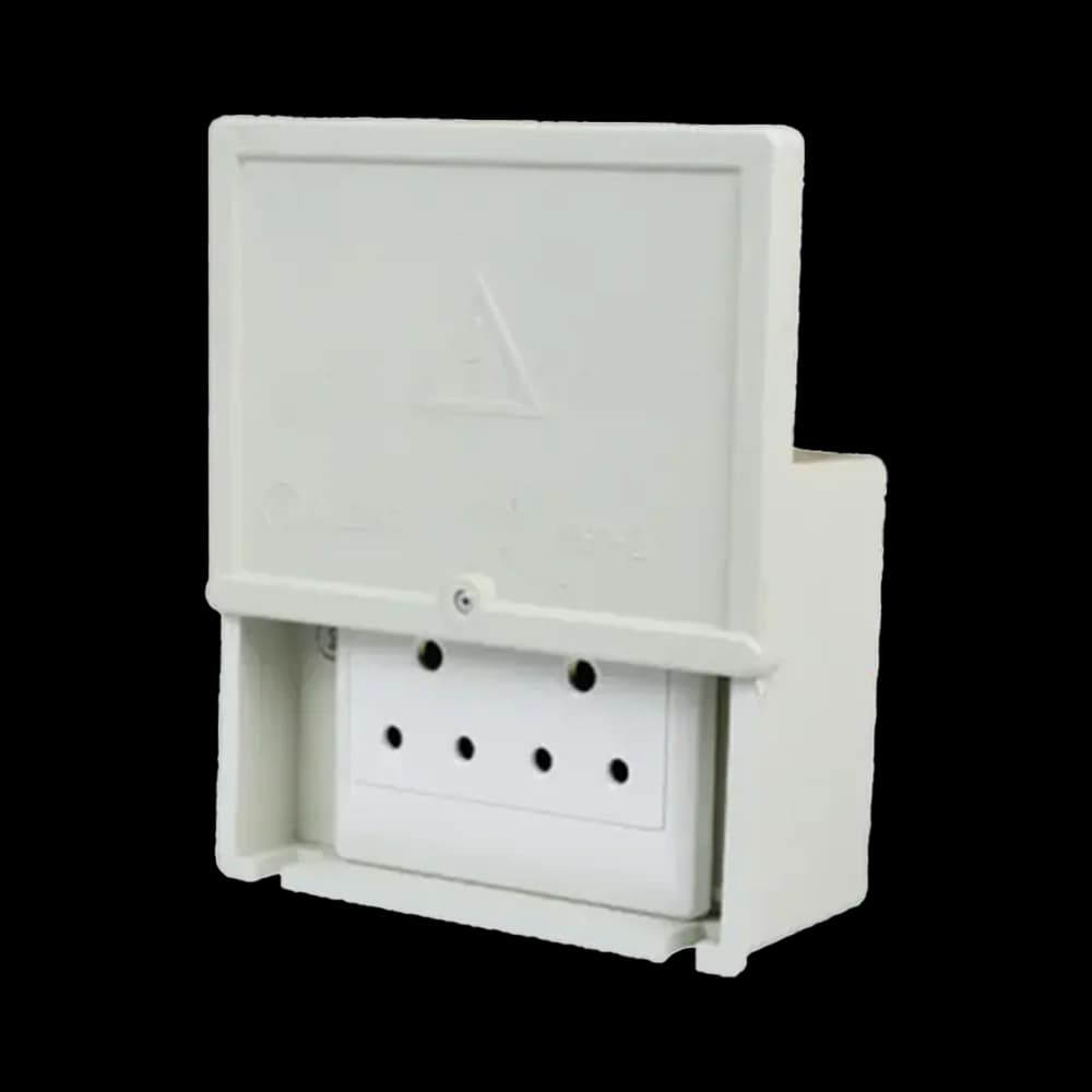 Tradeprice Weatherproof Slide Lid Enclosure with Double Socket 4x4