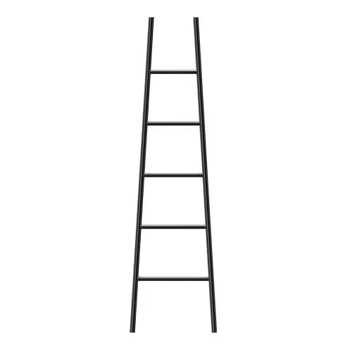 Jeeves Tangent L Ladder Heated Towel Rail 1890 x 520mm
