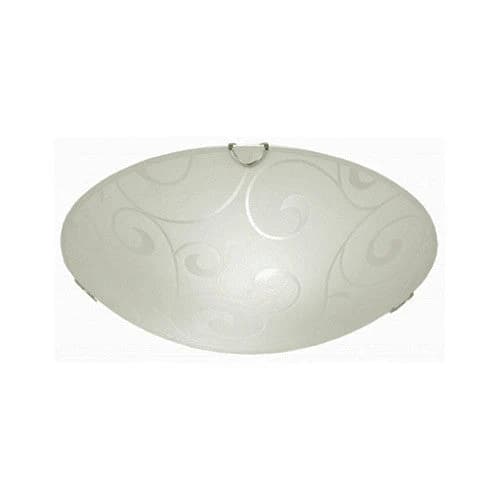 Bright Star Modellare Glass with Polished Chrome Clips Small