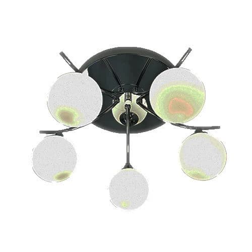 Bright Star Polished Chrome with White Glass Globes