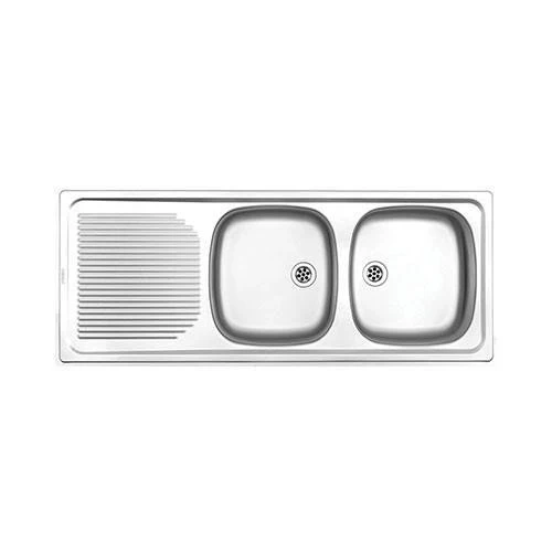 Franke Projectline PLN621 Stainless Steel Double Bowl Inset Sink 460x1160mm