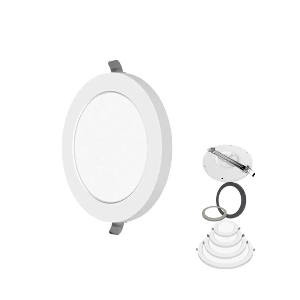 PioLED Iris 2-in-1 Dimmable Round Panel Ceiling Light 12W 1050lm 3CCT