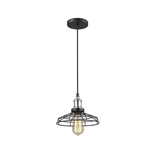 Radiant Grid- Iron Black Chrome Pendant