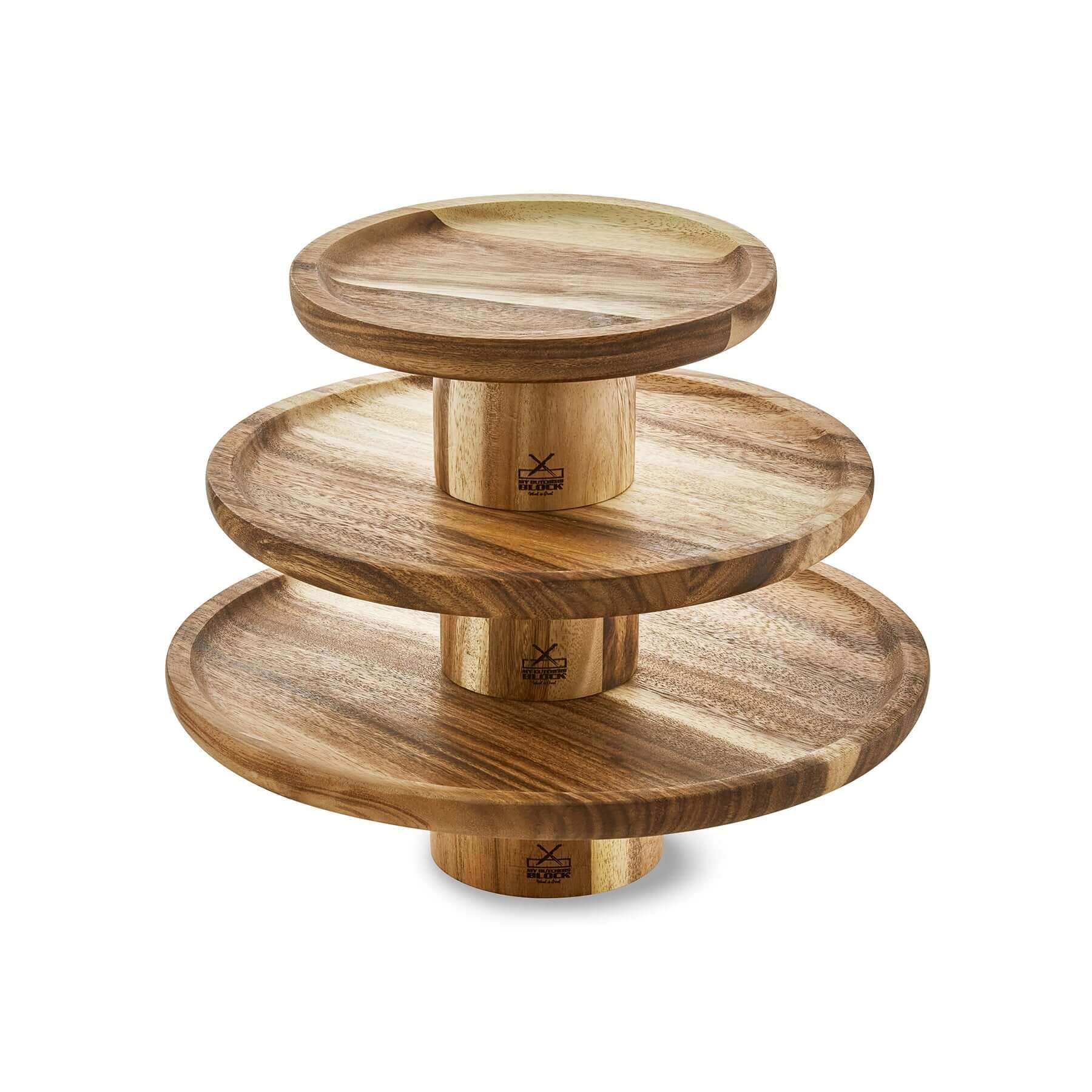 Handcrafted Wooden Cake Stand – Multiple Sizes Available