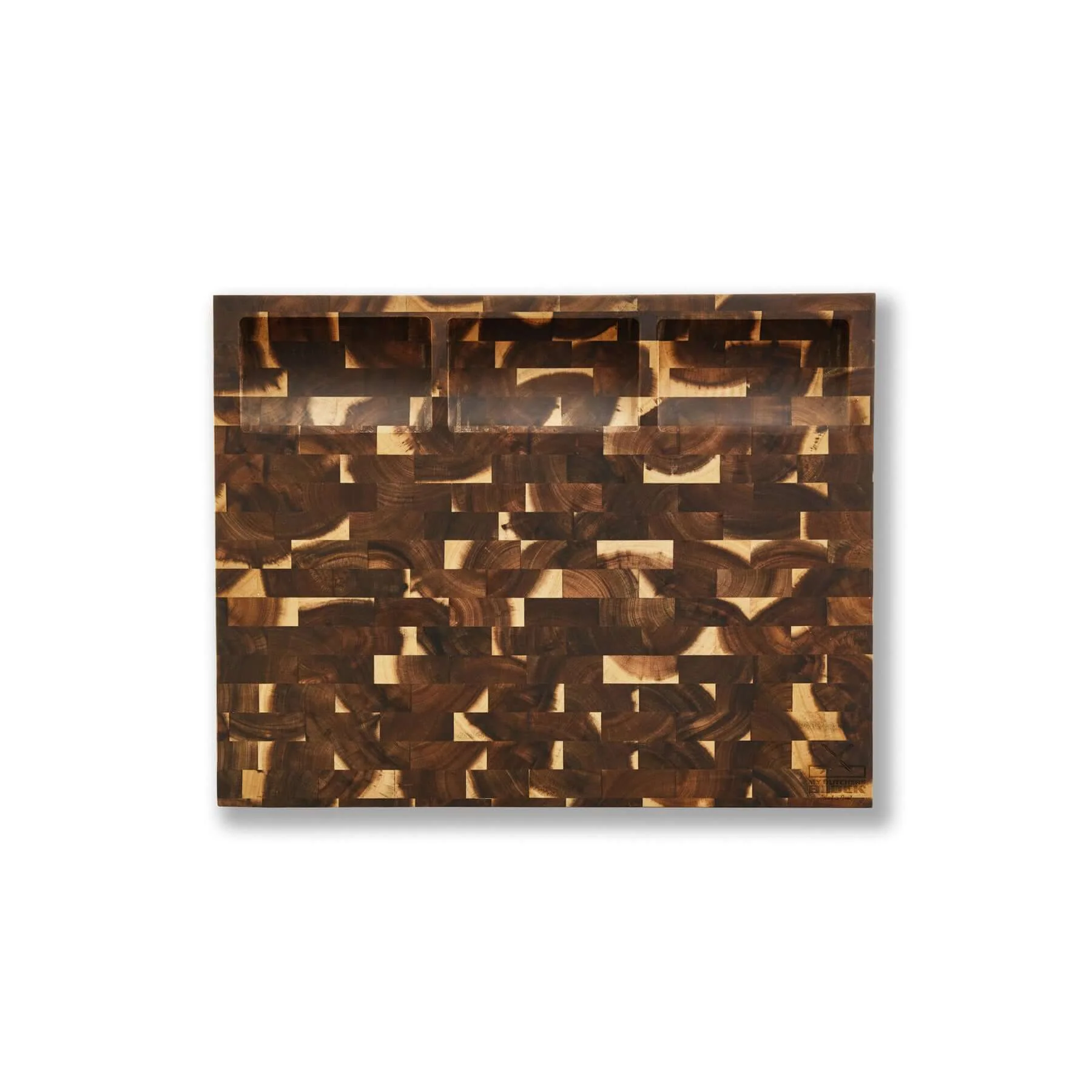 End Grain Prep Board with Compartments