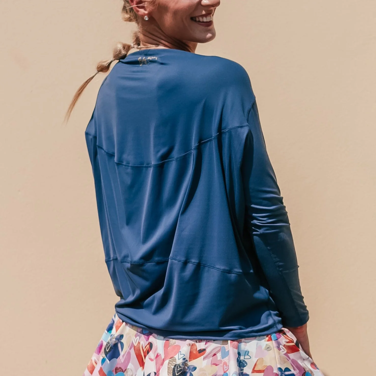 Lightweight Long Sleeve Top | Navy