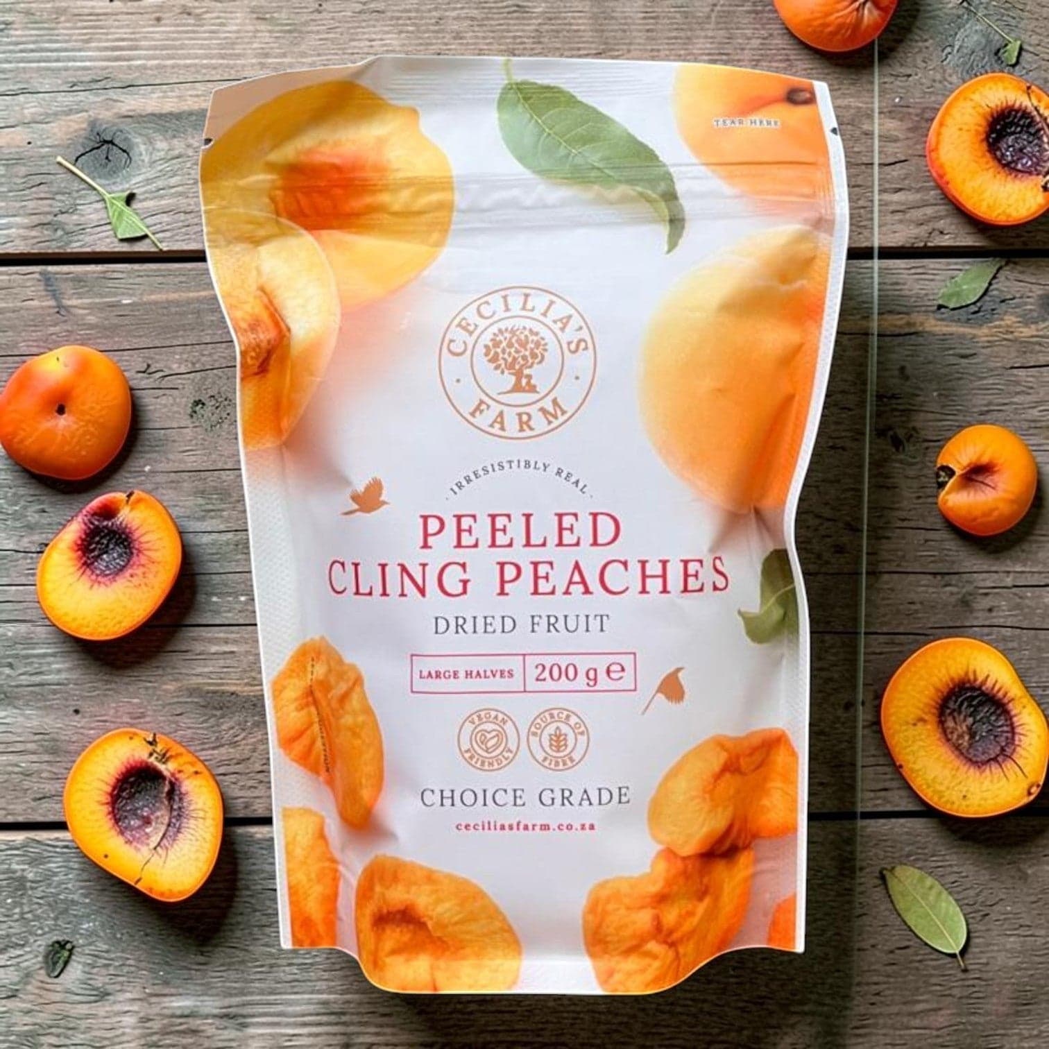 Cecilias Farm - Peeled Cling Peaches