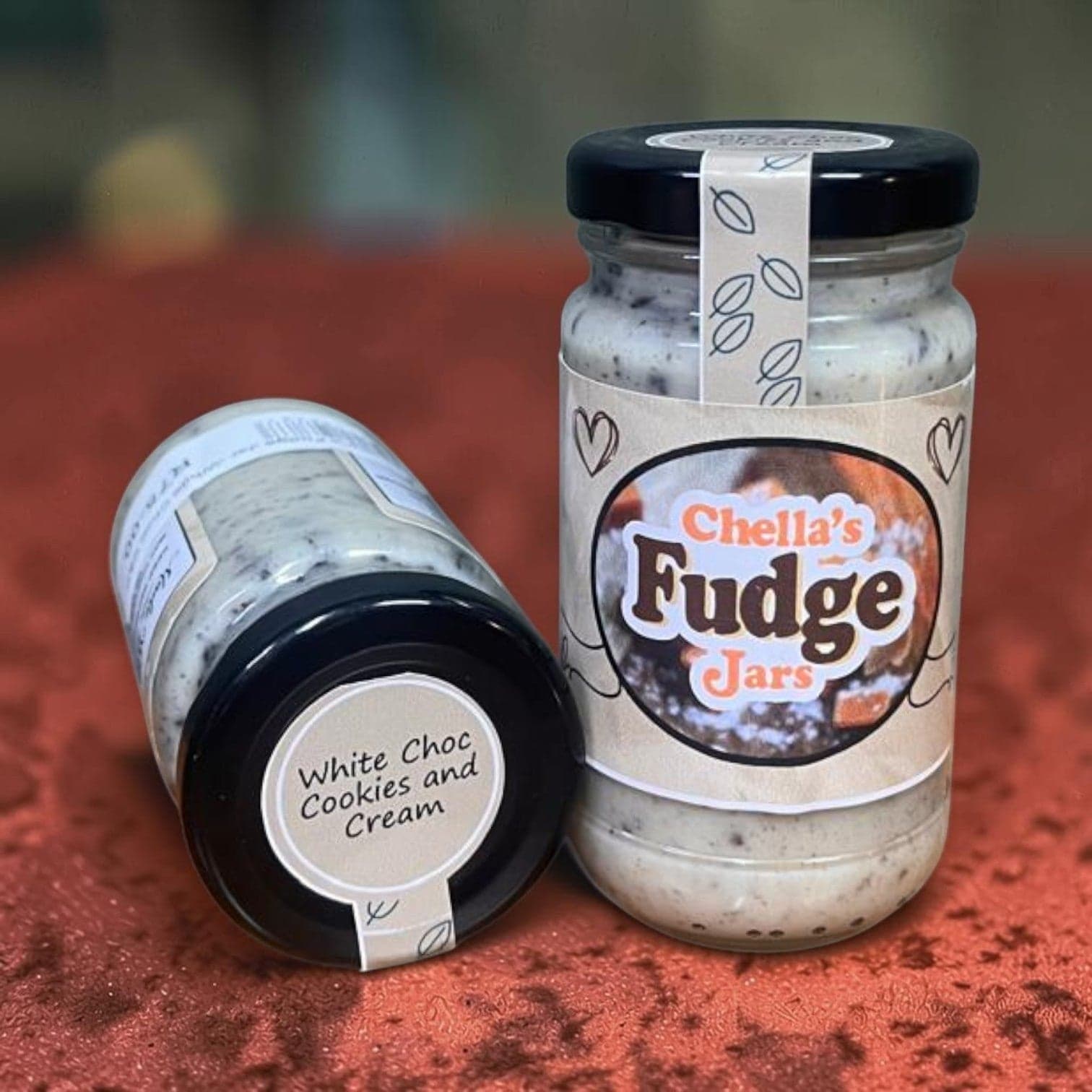 Chella's Fudge Jars - White Chocolate Cookies & Cream