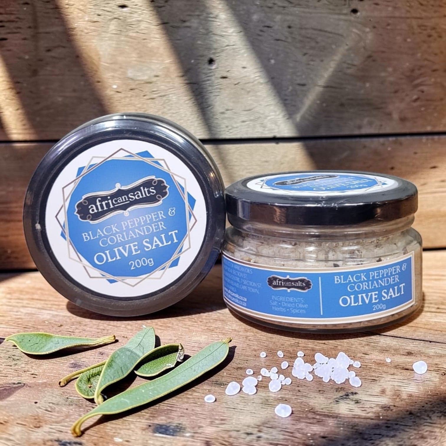 African Oils & Vinegar - Black Pepper & Coriander Olive Salt