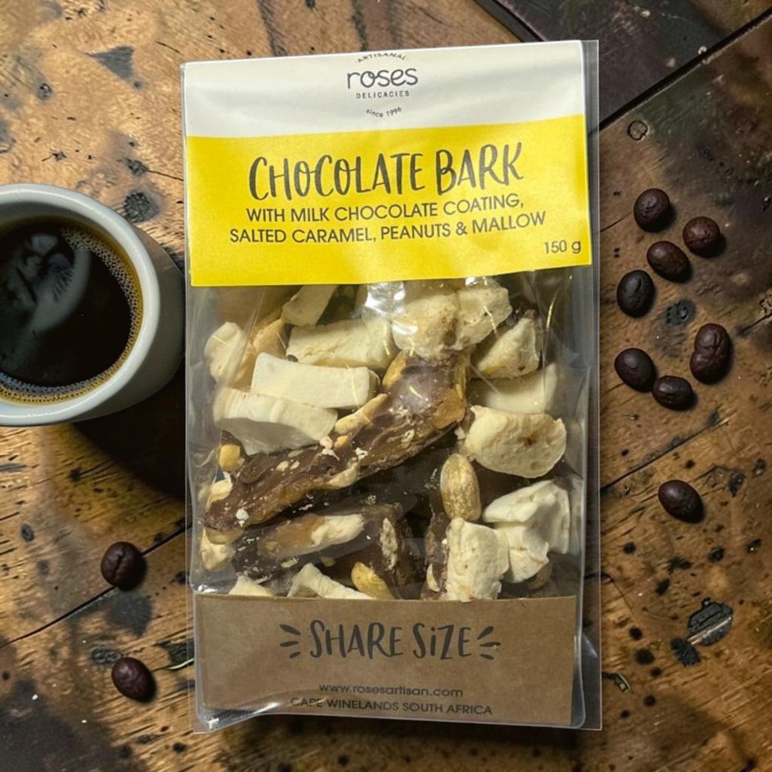 Roses Artisinal - Chocolate Bark Share Bag