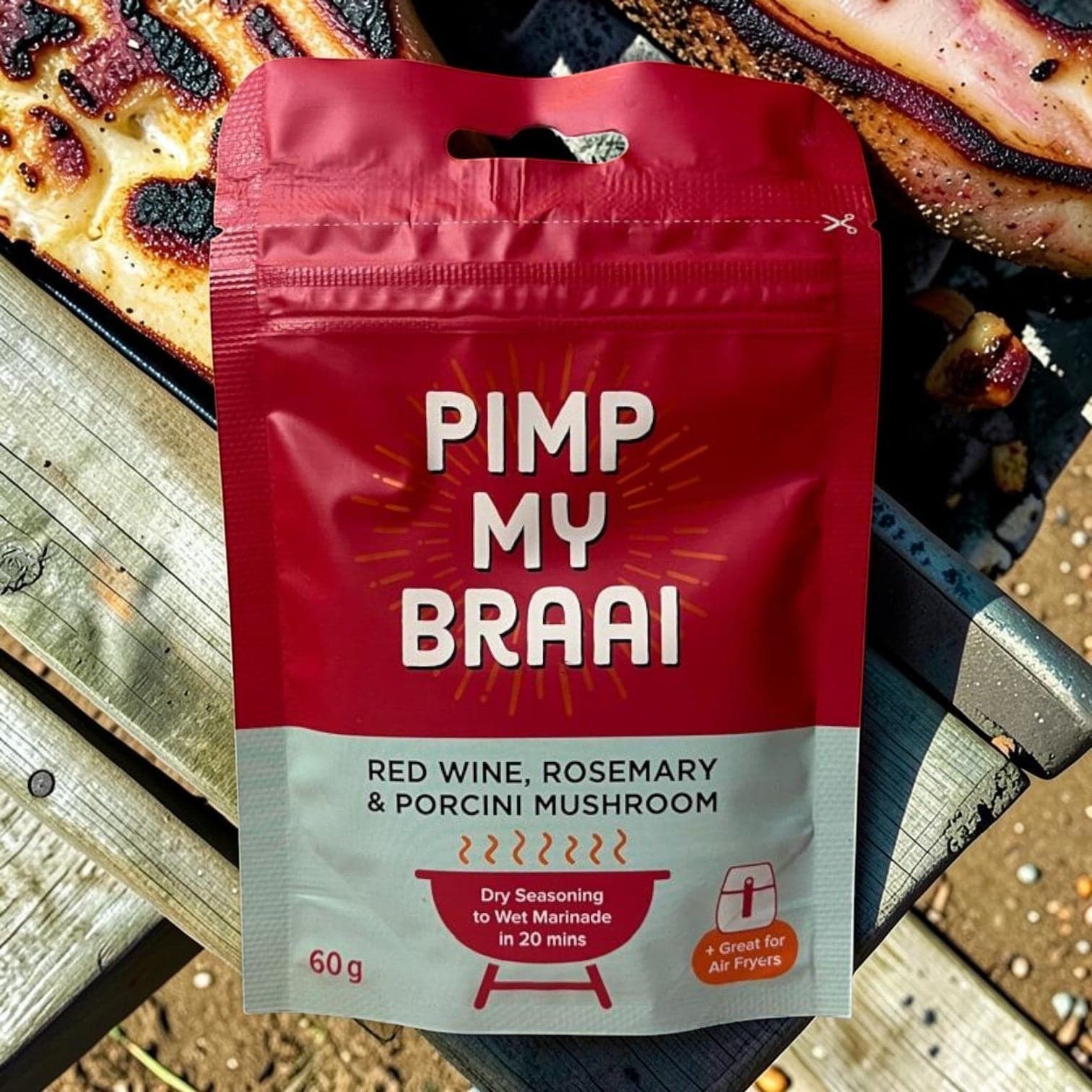 Pimp My Braai - Red Wine, Rosemary & Porcini Mushroom