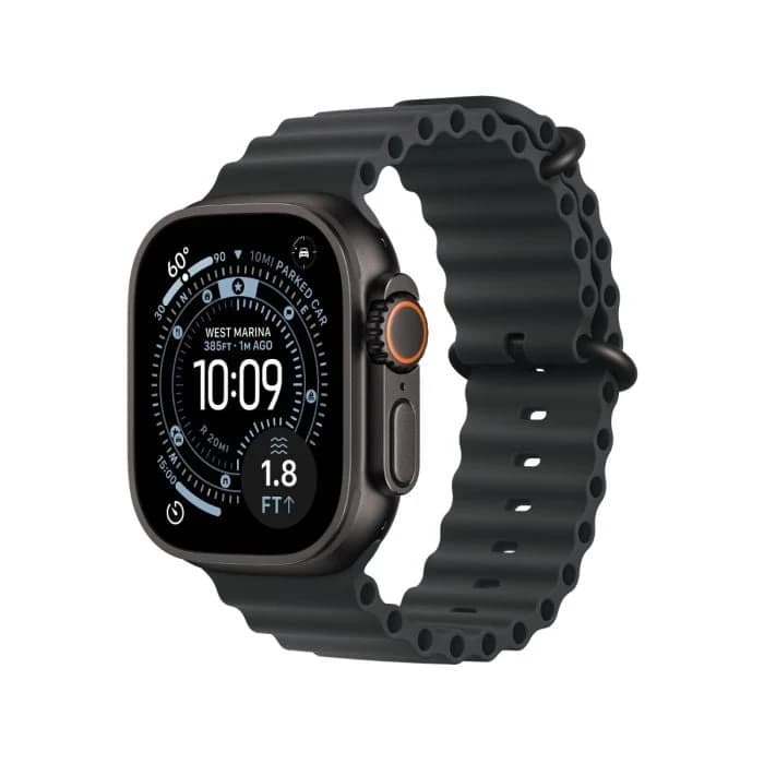 Apple Watch Ultra 3 GPS & Cellular 49mm Black Titanium Case with Black Ocean Band
