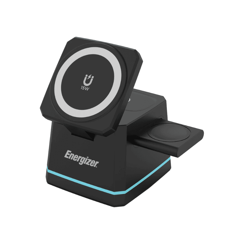 Energizer 22.5W 3-in-1 Wireless Charging Dock - Black