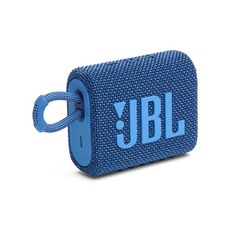 JBL Go 3 Eco Portable Waterproof Bluetooth Speaker - Blue