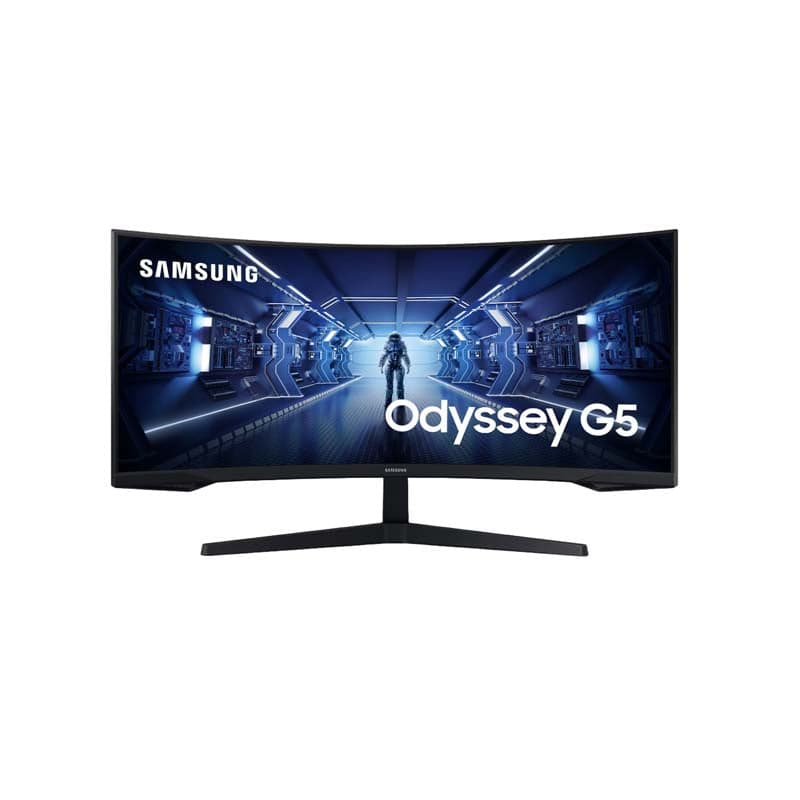 Samsung 34 inch Odyssey G55T UWQHD 165Hz Gaming Monitor - Black