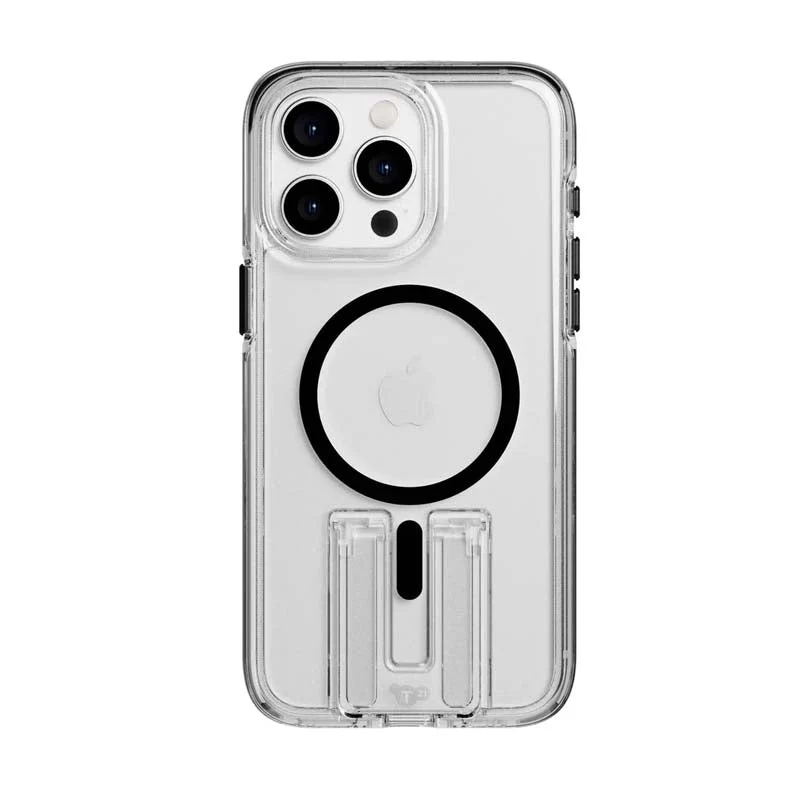 Tech21 Evo Crystal Kick Apple iPhone 15 Pro Max Case MagSafe Compatible - Clear / Black