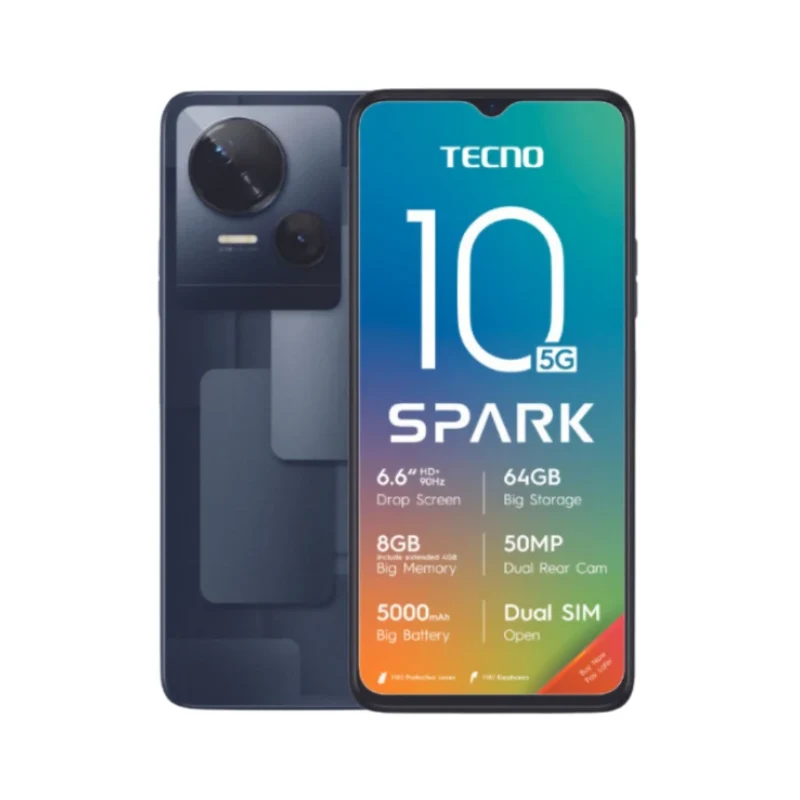 Tecno Spark 10 5G Dual SIM 64GB - Black