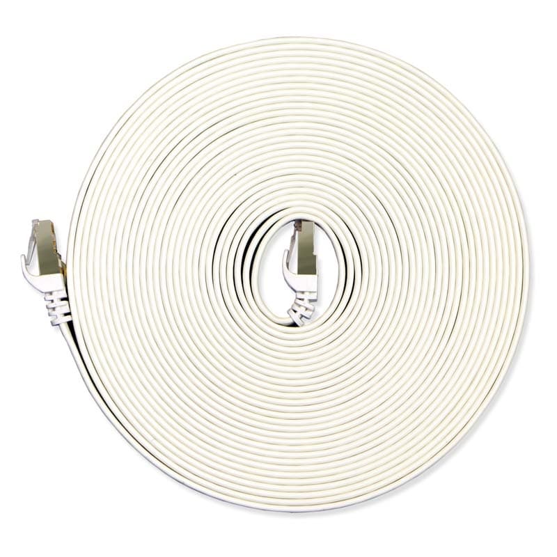 VolkanoX Giga Series Cat 7 Ethernet Cable 10m - White / Gold