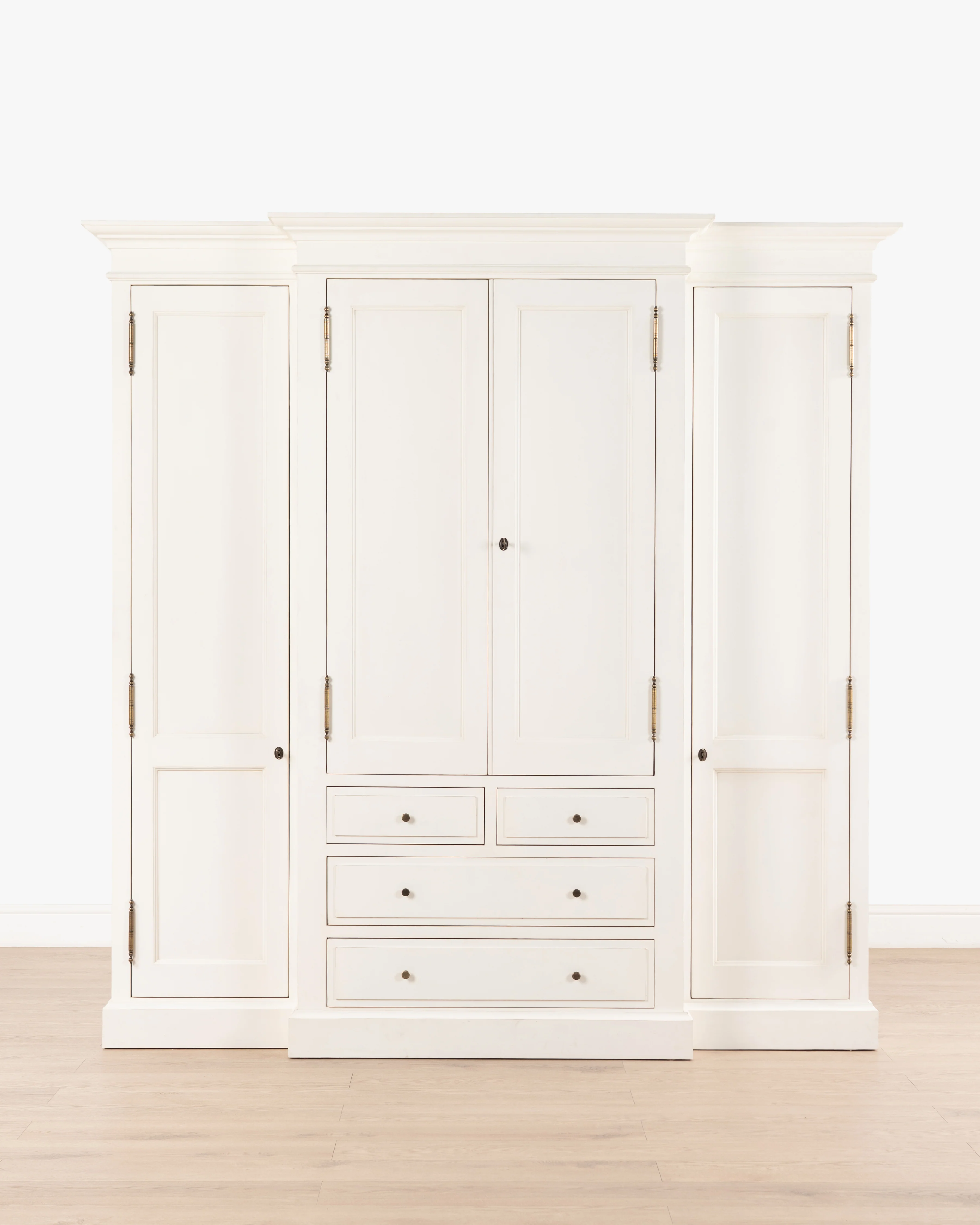 Hampshire 4 Door Wardrobe | 4 Drawers - White