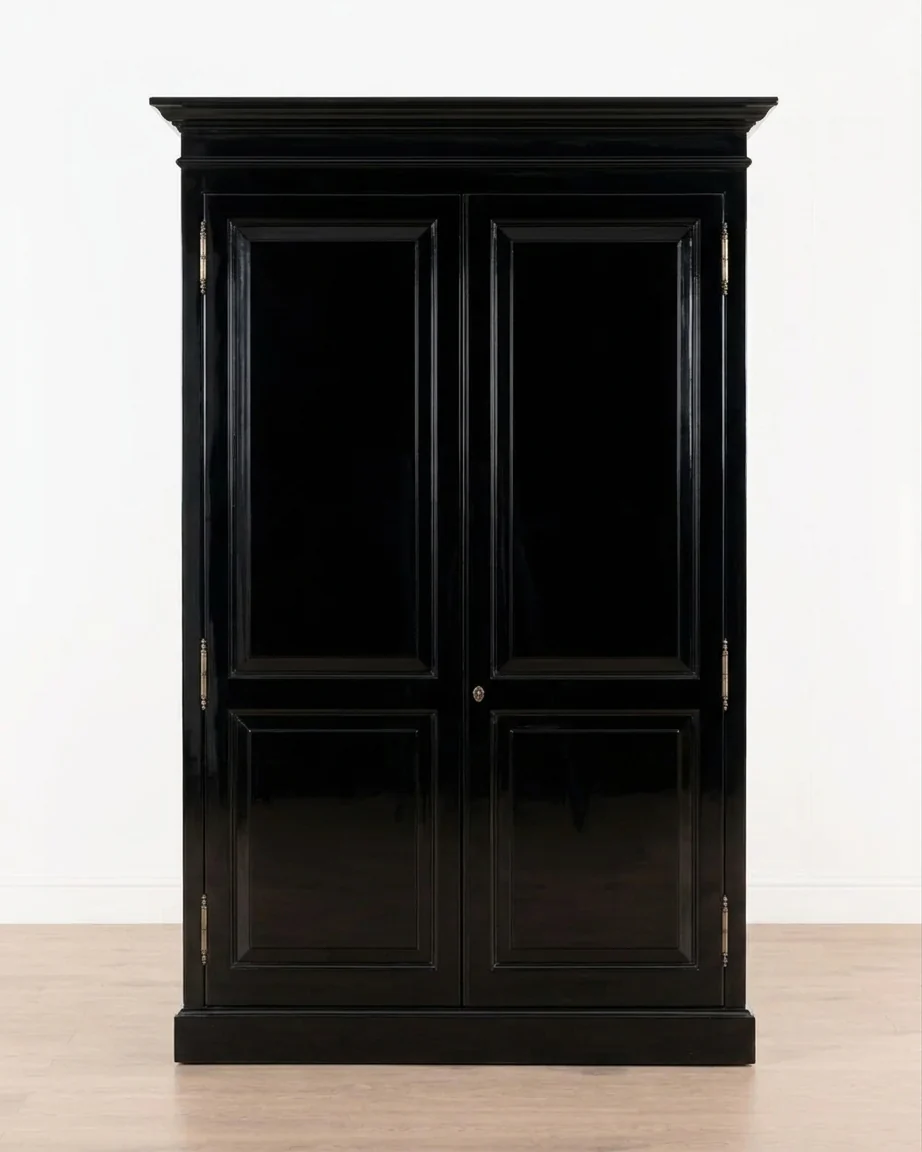 Hampshire 2 Door Wardrobe | Black Lacquer