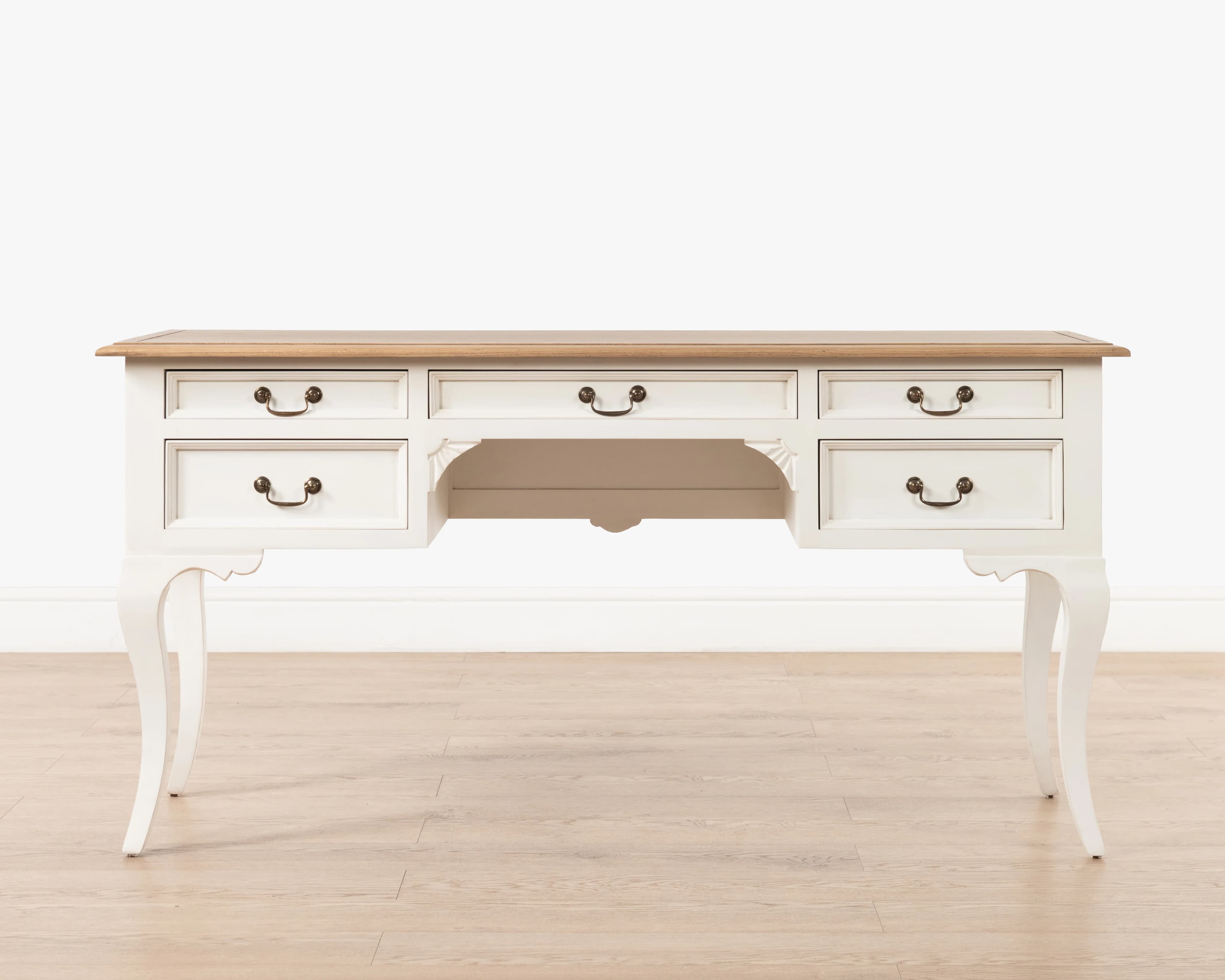 Normandy writing table - 5 drawer