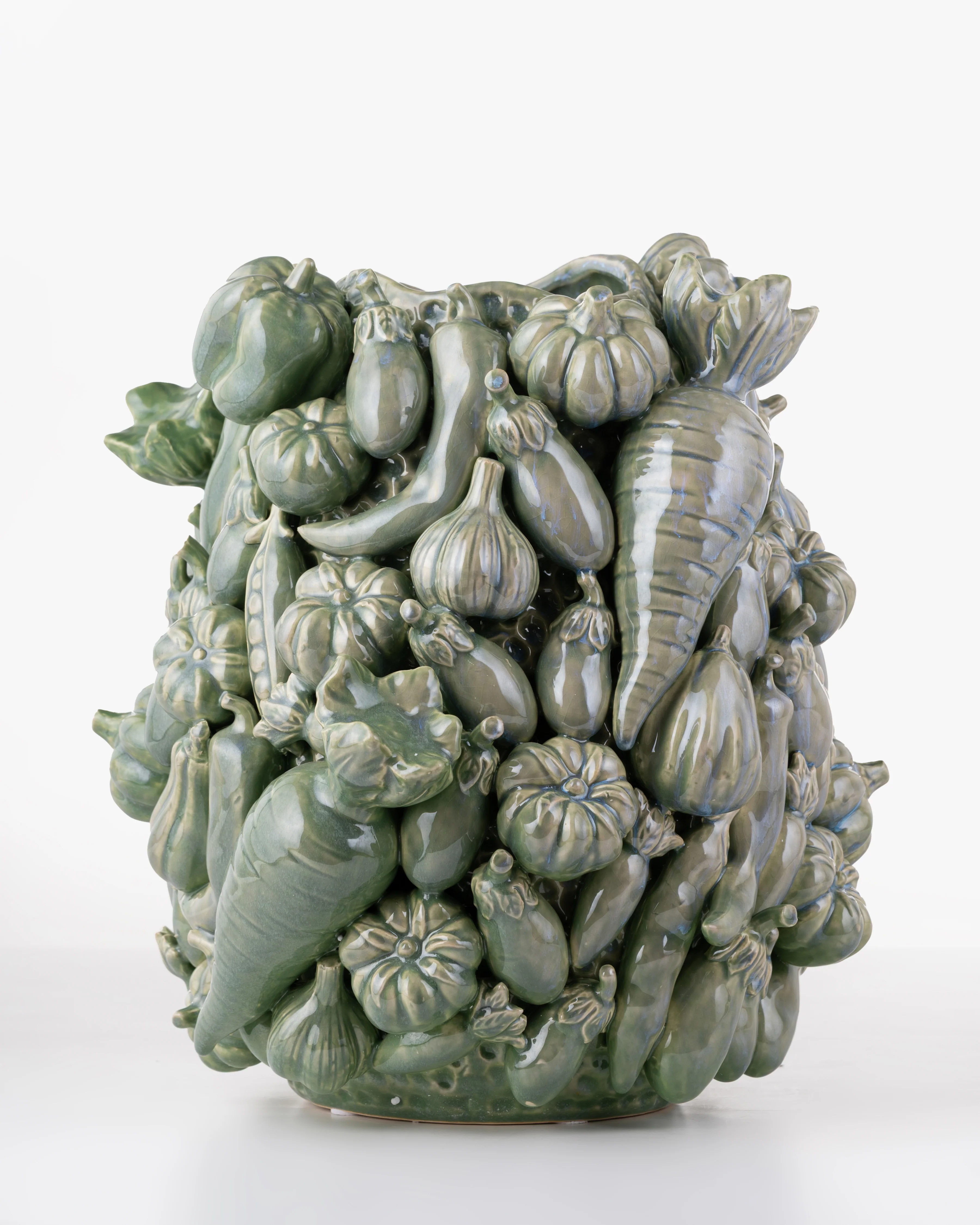 Vegetable Harvest Ceramic Vase