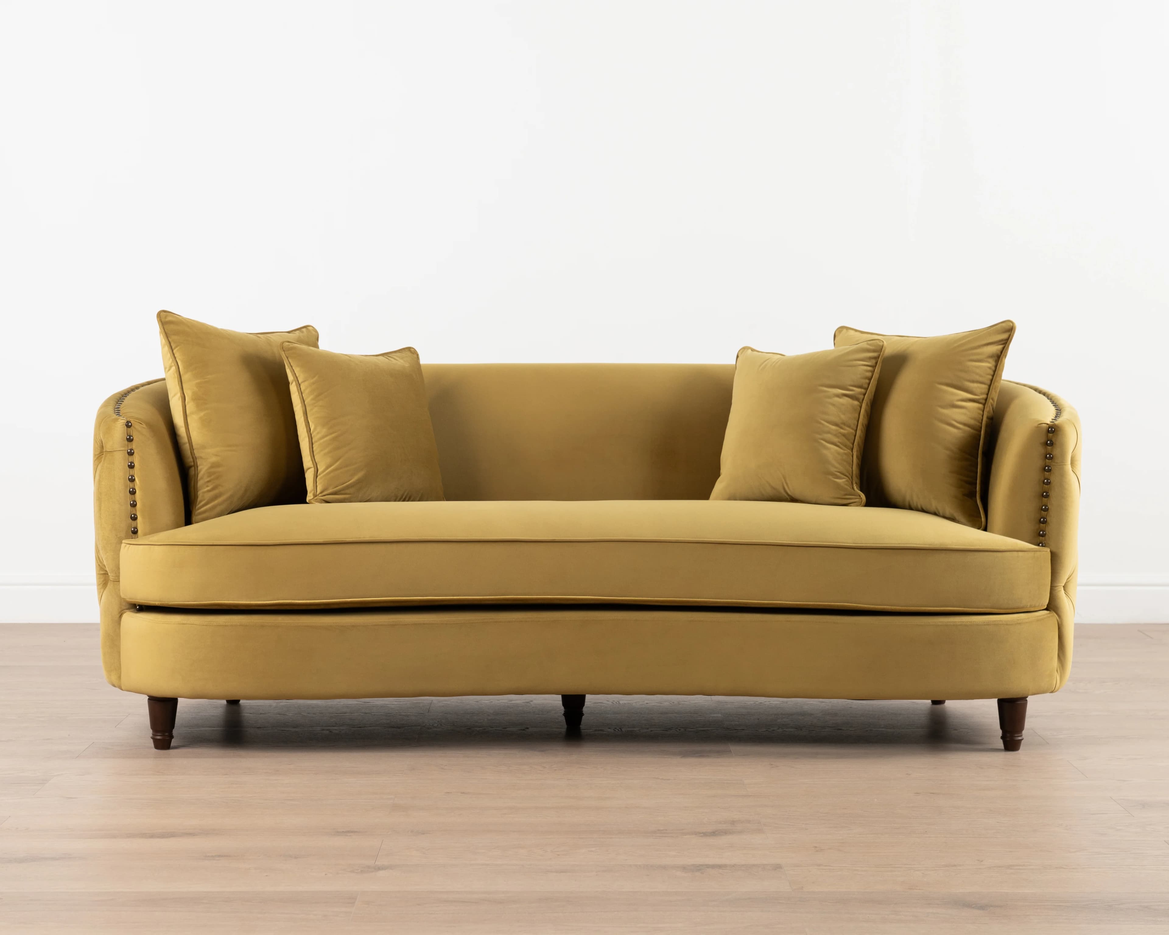 Luxe Gita 3-seater Sofa | Gold