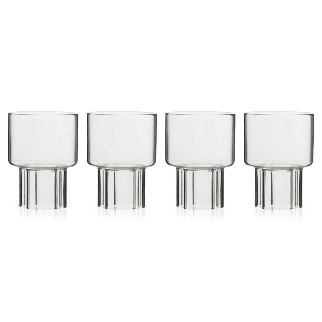 Wine Glass Set Of 4 - Wavy