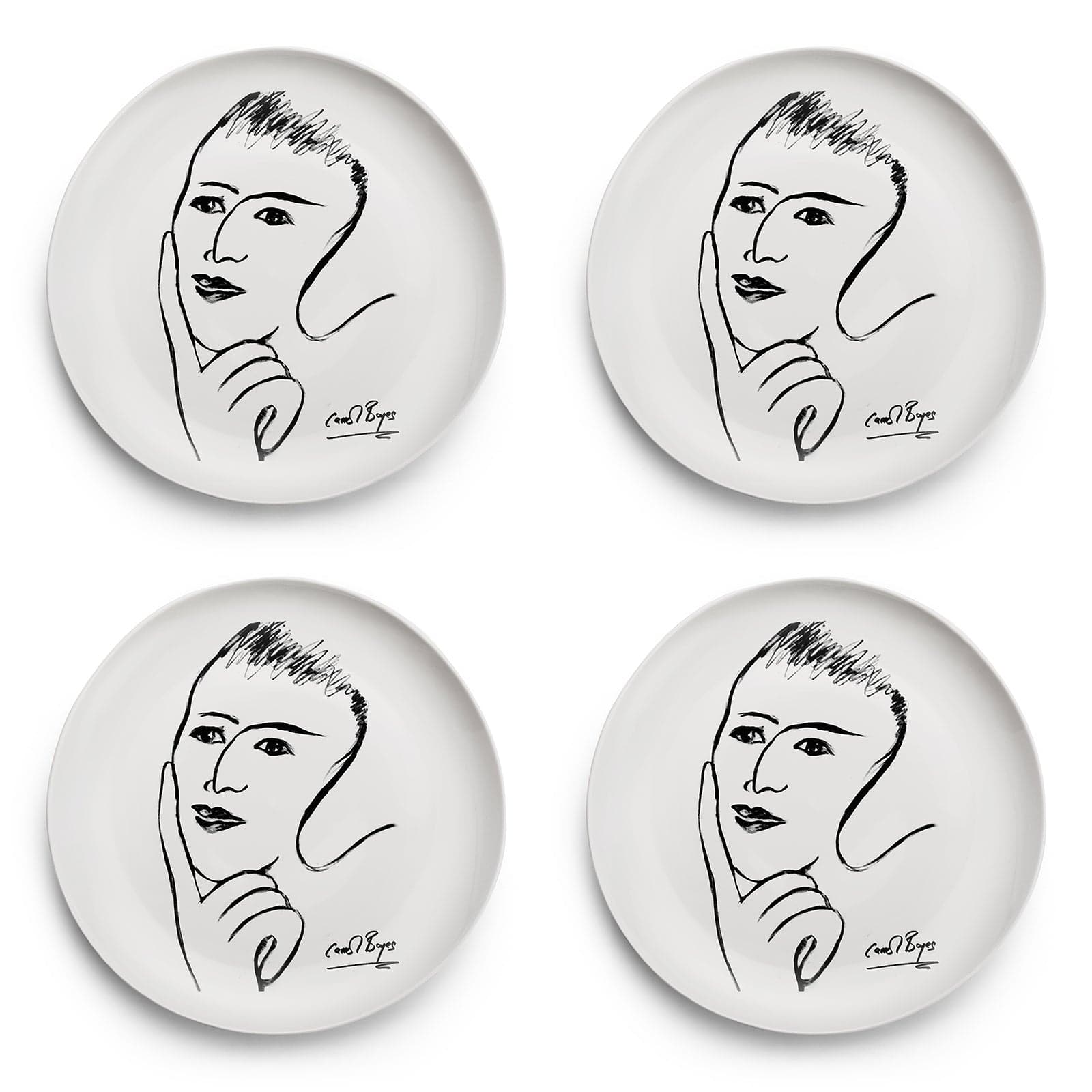 Side Plate Set Of 4 - Distant Memory