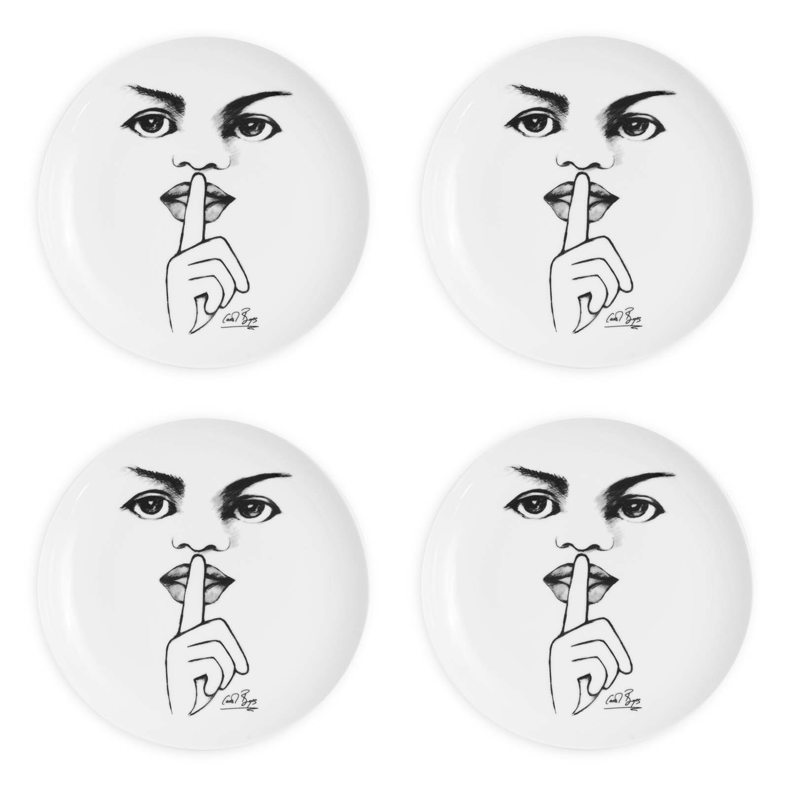 Side Plate Set Of 4 - It'S A Secret!
