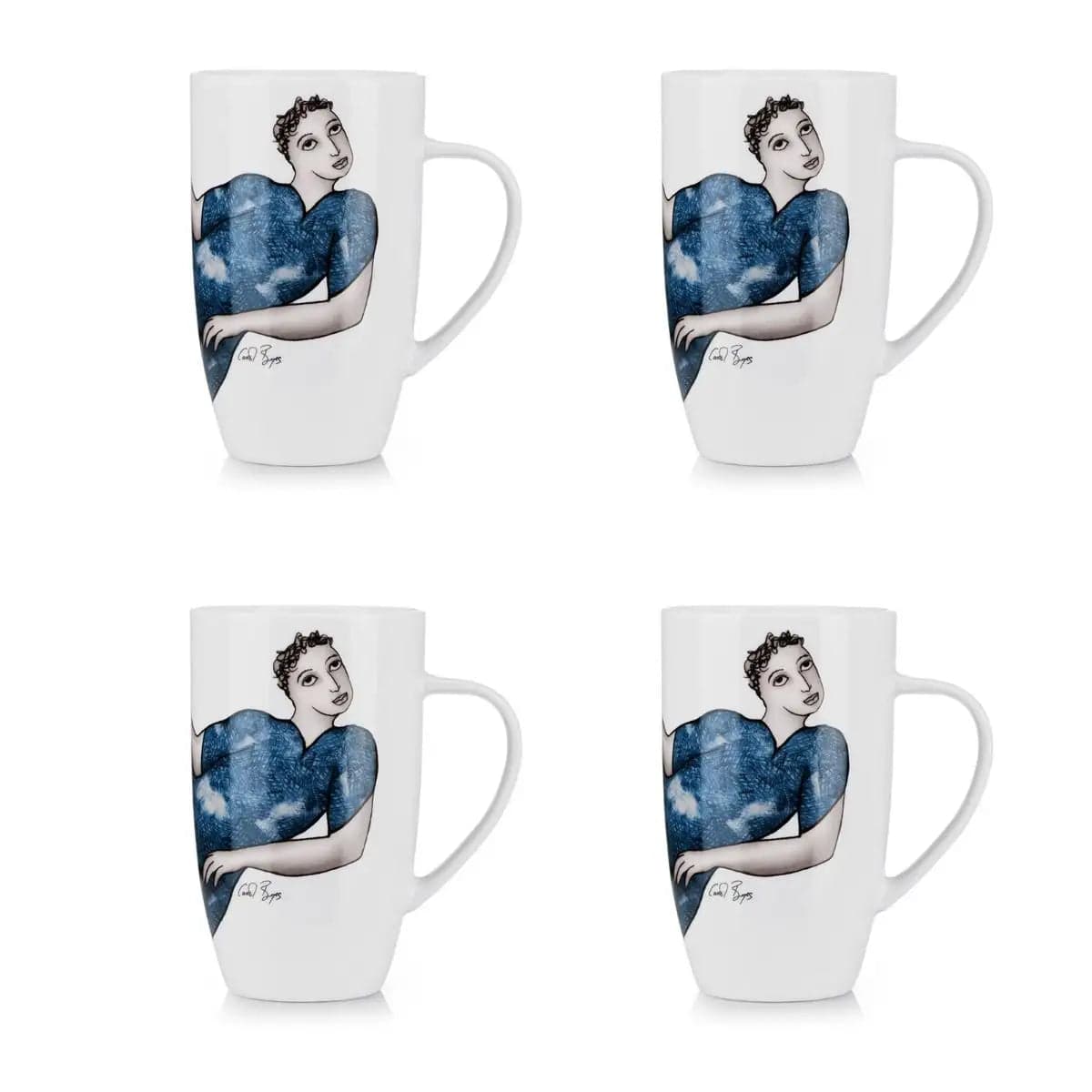 Mug Set Of 4 - Attentive