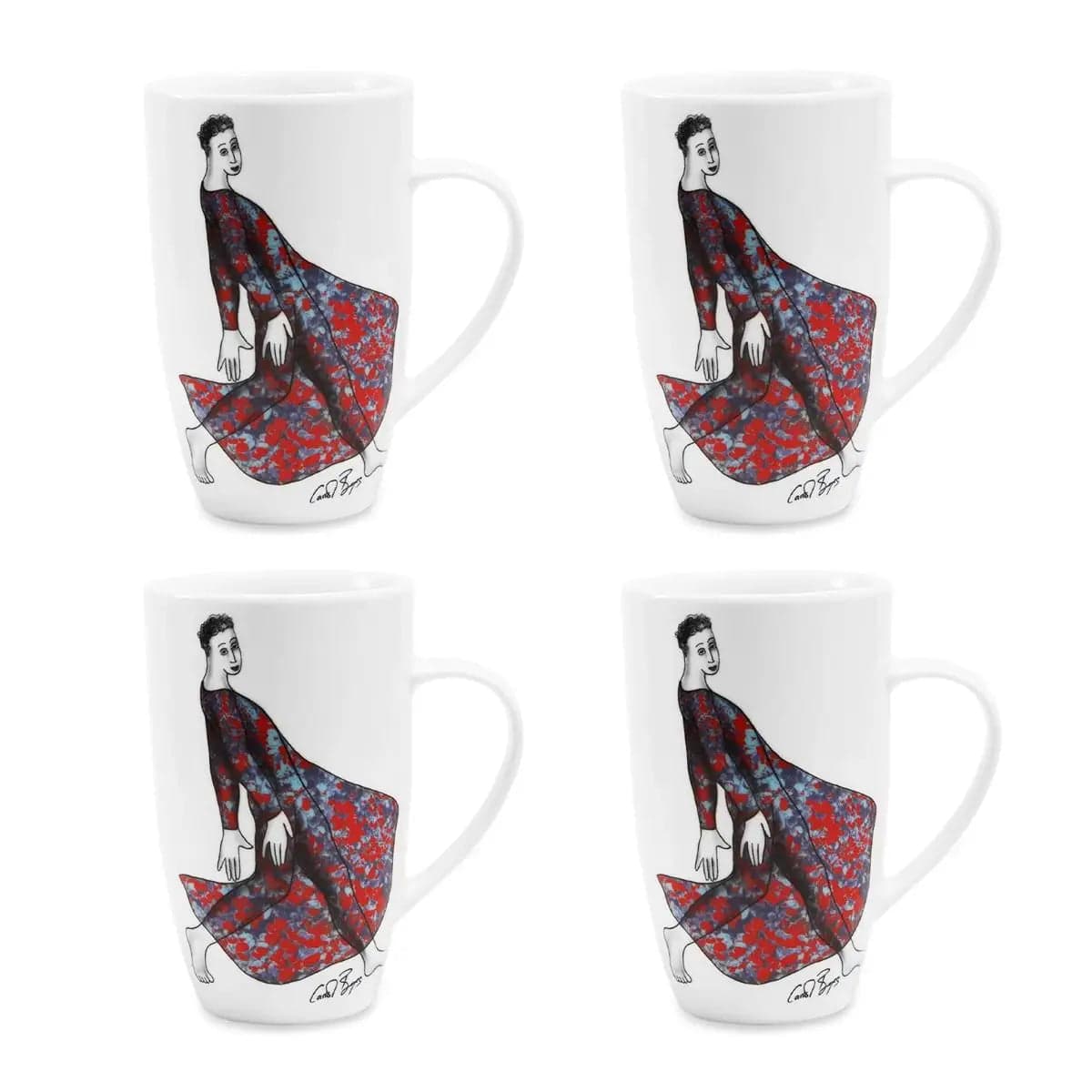 Mug Set Of 4 - Carefree