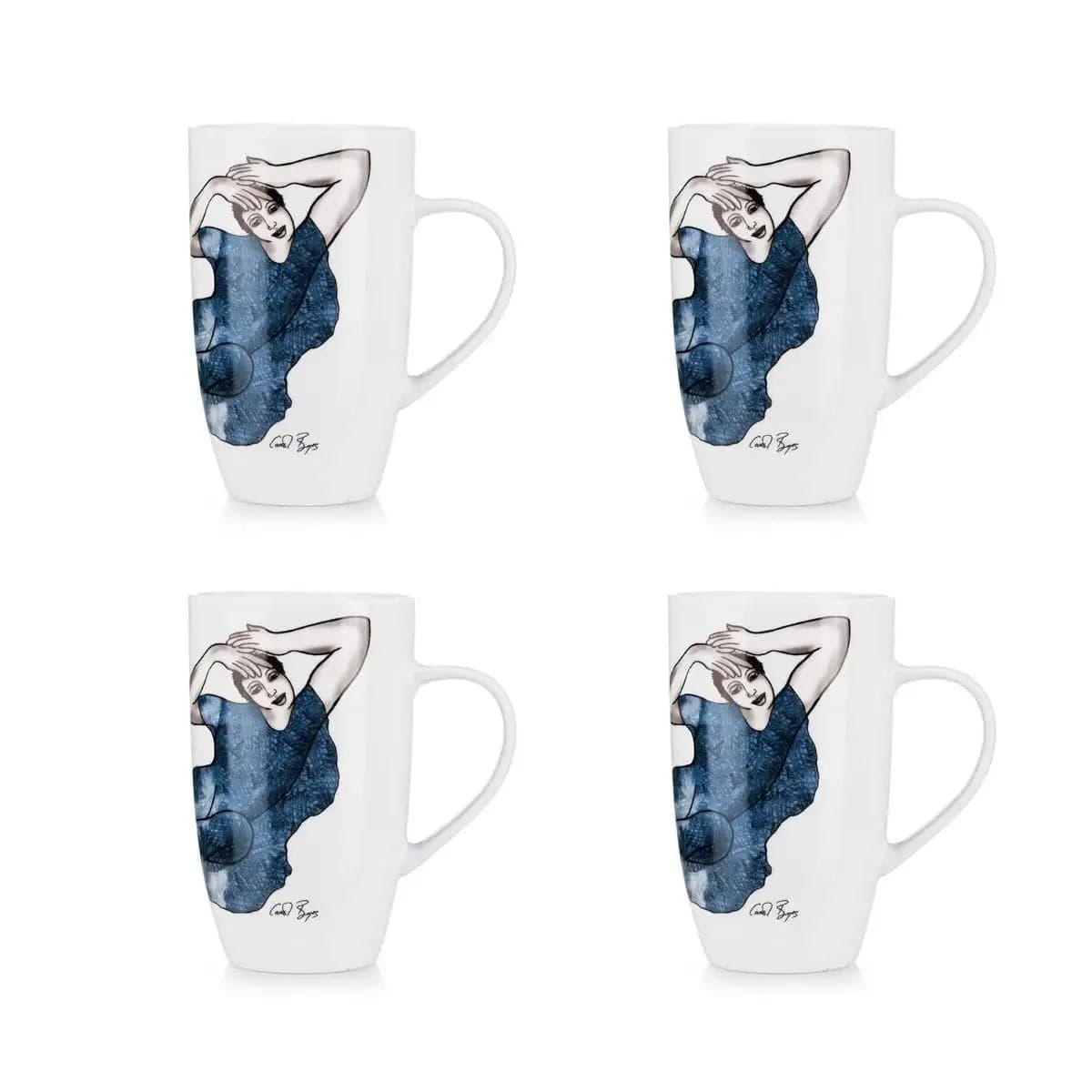 Mug Set Of 4 - Graceful