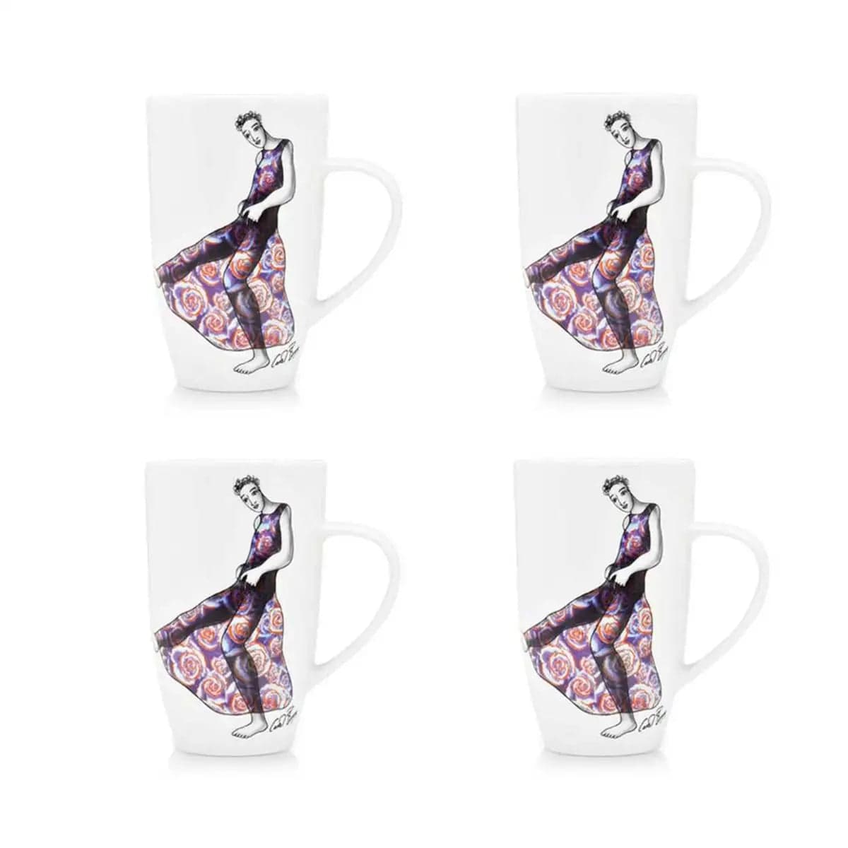 Mug Set Of 4 - Step Ahead