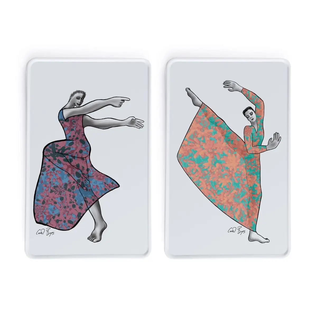 PLATTER RECTANGLE SET OF 2 - dancer