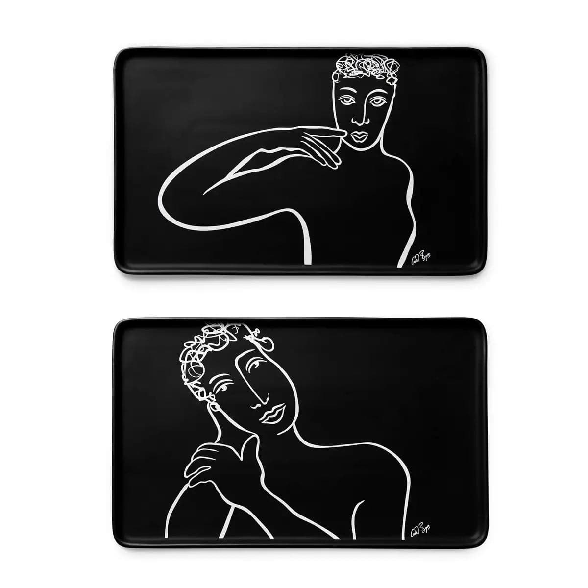 Platter Rectangle Set Of 2 - In Good Taste