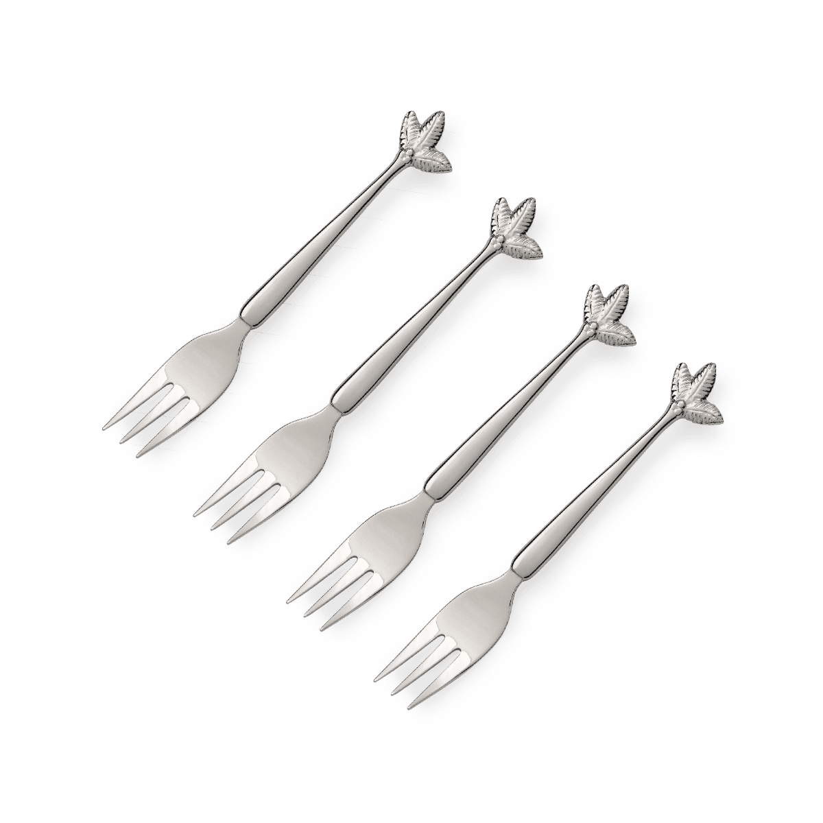 CAKE FORK SET OF 4 - palm