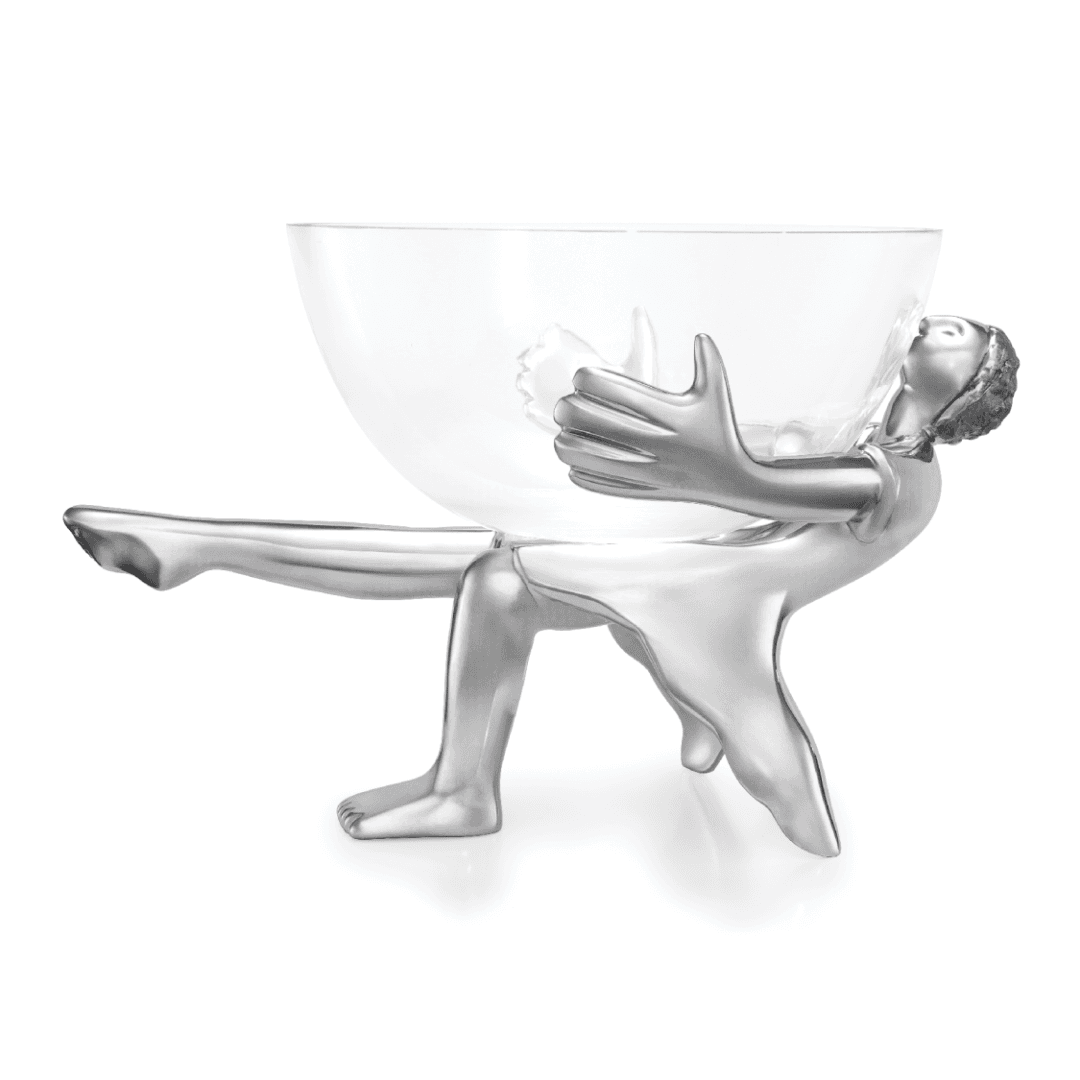 Glass Bowl And Stand - All Dressed Up