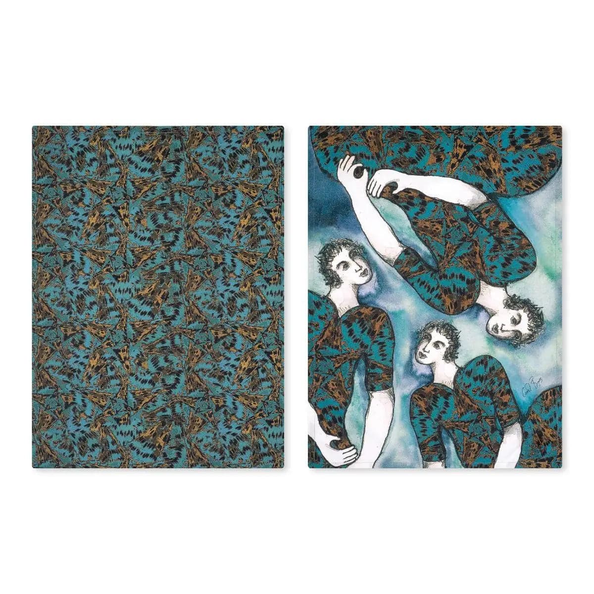 TEA TOWEL SET OF 2 - flying high