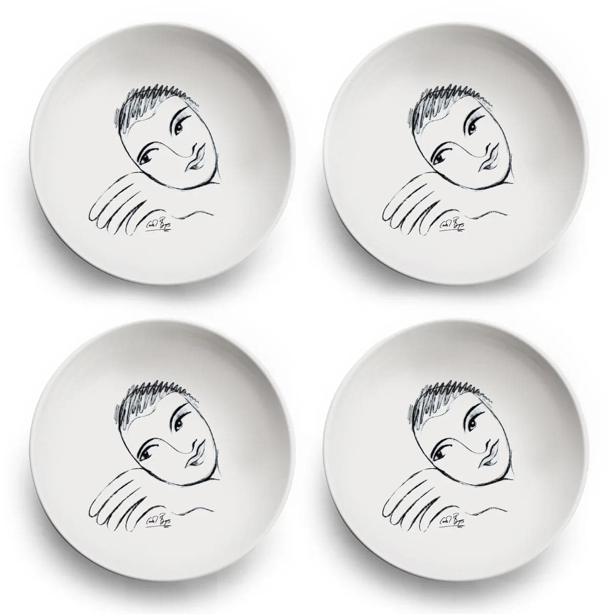 Cereal / Soup Bowl Set Of 4 - Let'S Face It!