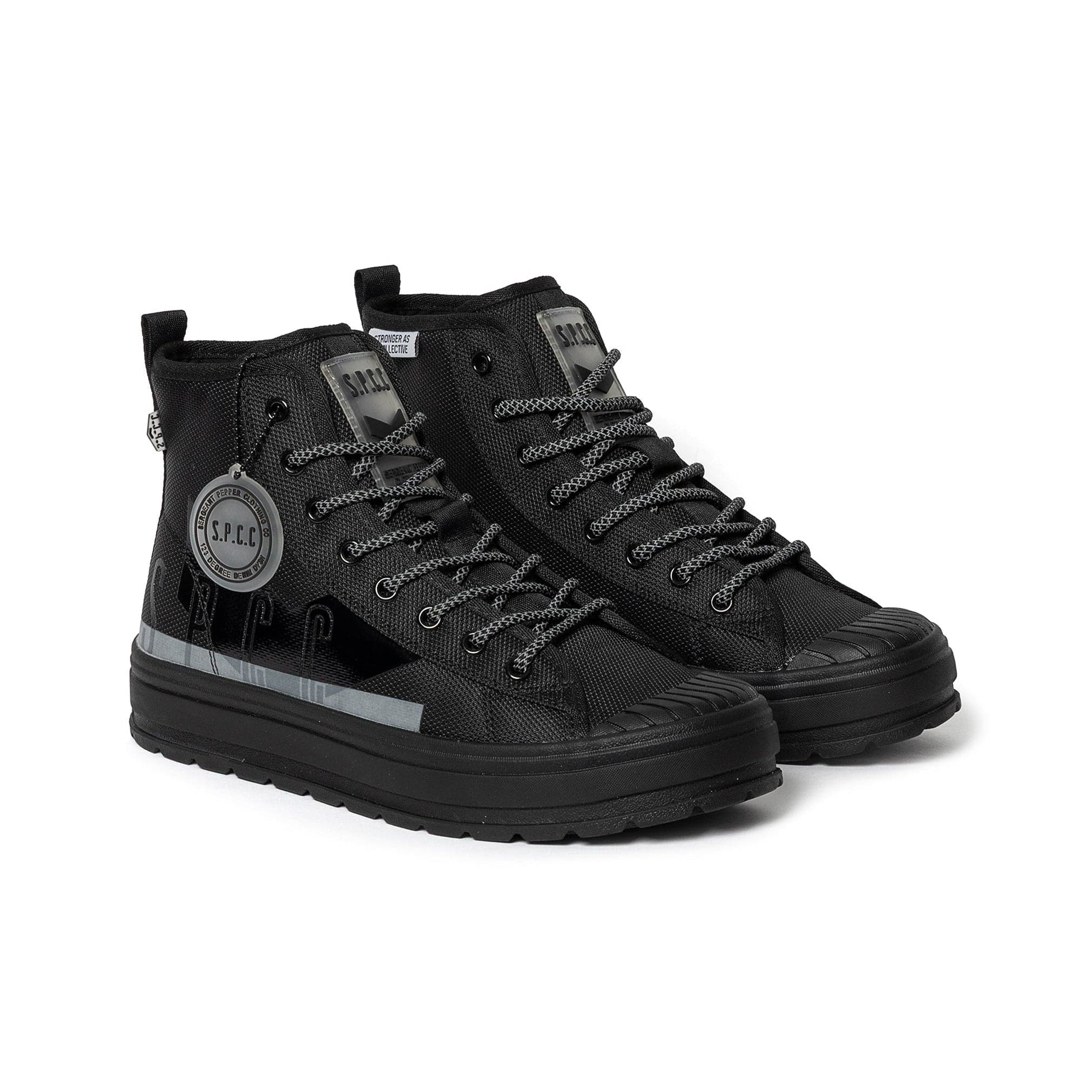 Surge Obscura Hi Sneakers - Black/White