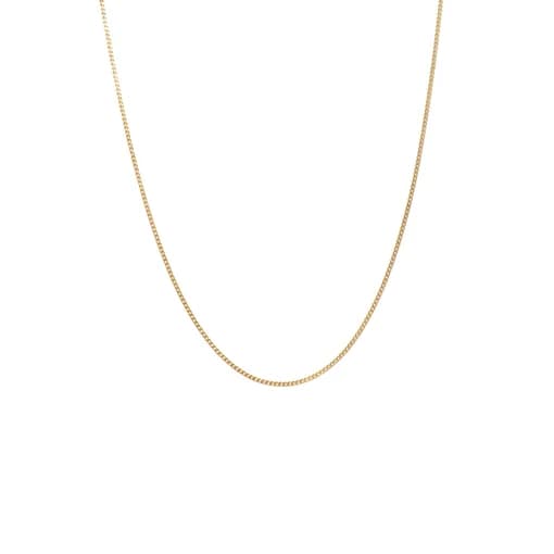 Delicate Curb Chain in Yellow Gold